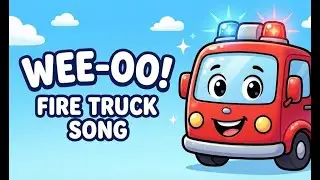 Wee-oo Wee-oo! Fire Truck Song 🚒 (LYRICS) | Sing Along Kids Song