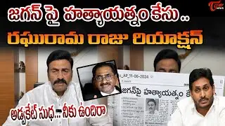 జగన్ పై హత్యాయత్నంకేసు Raghurama krishnam raju Sensational Reaction on New Case on Jagan | TOne News