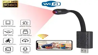 How To Use Hidden WIFI  USB Camera Smart Small Flexible USB  Spy Monitor APP P2P CCTV  Demo Video