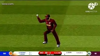 Most thrilling finish IND vs WI / real cricket 19.