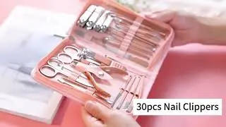 30pcs Nail Clipper Set &ndash; Professional Stainless Steel Manicure & Pedicure Kit