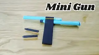 HOW TO MAKE A MINI GUN THAT SHOOTS PAPER BULLETS