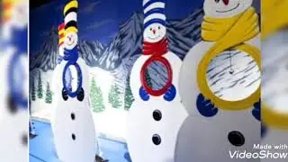 Winter theme decoration ideas,,,,school decoration ideas,,snowman theme ideas,,,soft board decoratio