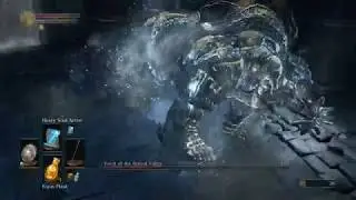 Fight with Vordt of the Boreal Valley using sorcery Heavy Soul Arrow