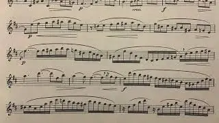 Rubank Selected Studies-Saxophone pg. 19, D major by Ferling