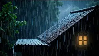 No Ads Rain Sounds for Sleeping - ASMR Rain and Thunder Sounds For Sleeping, Relaxing 🌧️