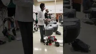 Milton HS Quads work on Closer Drum Feature! #Shorts