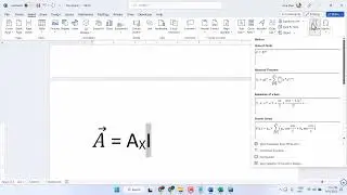How To Type Vector Arrow, Hat, Unit Vector in Word