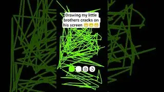 drawing my little brothers cracks on his screen 😁 #helpmemakethismakesense #funny