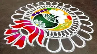 Pongal 2026 special kolam|Pongal pot rangoli| sankrantimuggulu| Pongal bigrangoli| Amazing rangoli
