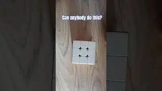 I solved this cube in one second!!