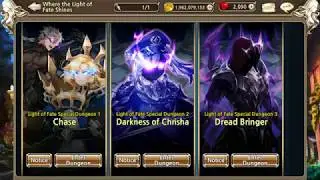[King's Raid] Light of Fate 2019 - Special Dungeon 2 Darkness of Chrisha [Set 2]