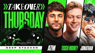 ACTION LIVE NLH Cash - $5/5/10 with ATM, Ti$ch Money & Jonathan!