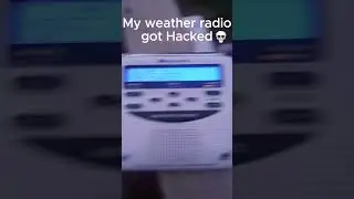weather radio got hacked💀 #funny