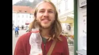 Fresh Milk Vending Machine in Ljubljana, Slovenia