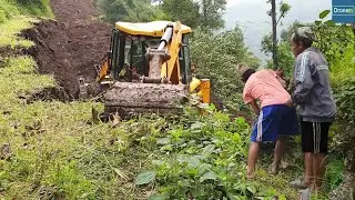 Transforming Remote Mountains: New Road Building with JCB Backhoe