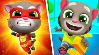 Talking Tom Gold Run vs Talking Tom Hero Gameplay Episodes #43