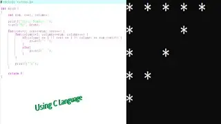 #8 Star Pattern Program In C #c_patterns @PabitraBera