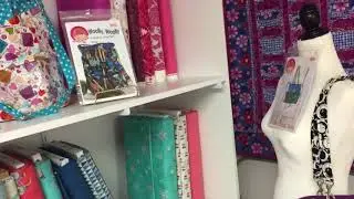 Converting Shelving into a Fabric Display