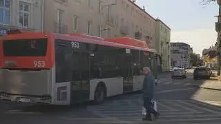 Poland, Rzeszów, bus 12 ride from Trembeckiego ZTM Pętla to Bardowskiego