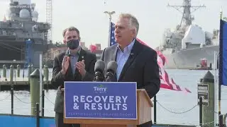Gov. Ralph Northam endorses Democratic candidate Terry McAuliffe for governor's race