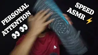 EXTRA SPEED ASMR ⚡ Personal Attention for Deep Relaxation | Fast Triggers, Close Whispers