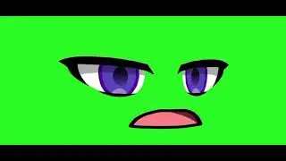 Mon premier visage en fond vert,svp vennez #fontvert #gacha #capcut #aligntmotion