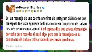 Leí un mensaje de una cuenta anónima de Instagram diciéndome que mi esposa fue vista agarrada de ...