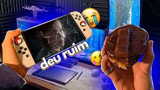 DEIXEI MEU NINTENDO SWITCH CAIR NO MEIO DA REFORMA DO SETUP!😭