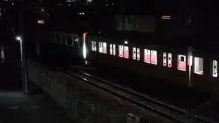 東急9000系9014F＋東京メトロ18000系18113F 甲種回送 通過
