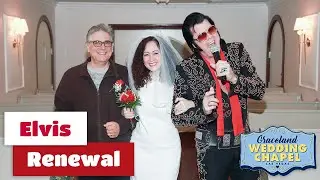 Eddie & Claudia's Elvis Renewal Ceremony at Graceland Chapel | Las Vegas