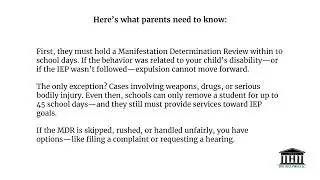When Can a School Legally Expel a Student with an IEP?