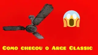 Ventilador de teto Arge Classic antes da restauração