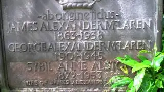James Alexander McLaren Gravestone Dean Cemetery Edinburgh Scotland