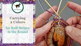 Carrying 2 Colors for Stripes in the Round