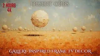 Samsung Frame TV Art | Desert Orbs &ndash; Modern Abstract Surrealism | 4K UHD | 2 Hours