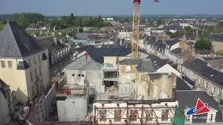 Mi-parcours pour le chantier de construction du nouveau cinéma à La Flèche