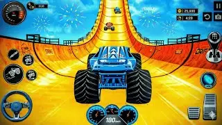 Crazy Monster Truck Extreme Jumps 🚚 Mega Ramp Racing & Stunt - Android Gameplay