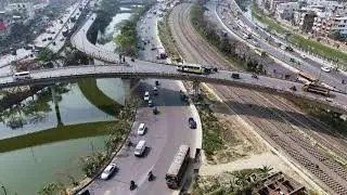 Busy City Movement Kuril Flyover Aerial footage ll Free stock footage l Free 4k Drone Video