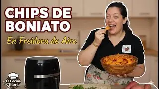 CHIPS DE BONIATO en Freidora de Aire 🍠 ¡Súper Crujientes!