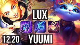 LUX & Caitlyn vs YUUMI & Ezreal (SUP) | Rank 4 Lux, 3/2/20, Rank 10 | KR Challenger | 12.20