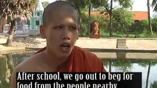 A Typical Life of A Cambodian Buddhist Monk 2015