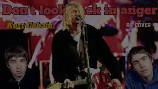 Kurt Cobain - Don't look back in anger (OASIS) - Acoustic AI Cover by Turbosound