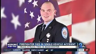 Firefighter dies in single-vehicle accident in Manchester