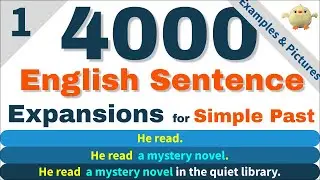 English listening and speaking practice: English sentence expansion exercise for simple past tense