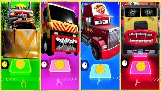 Apocalypse truck vs Tow truck eater vs Mack truck vs Truck eater new - tiles hop 😎👍