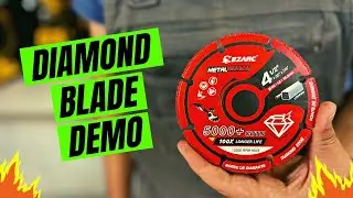 Why Diamond Blades are better! EZARC Diamond Cutting Wheel 4-1/2