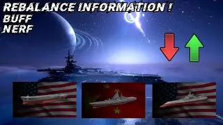 All information about the Rebalance in Modern Warships !! 