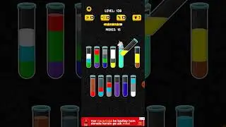 How to complete Easily 138 water sort 3D game Latest tricks 2023
