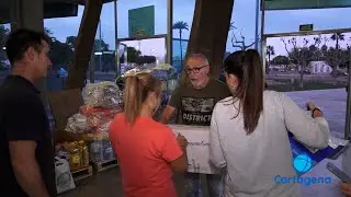 Cartagena se vuelca con la recogida de alimentos y materiales para la Comunidad Valenciana